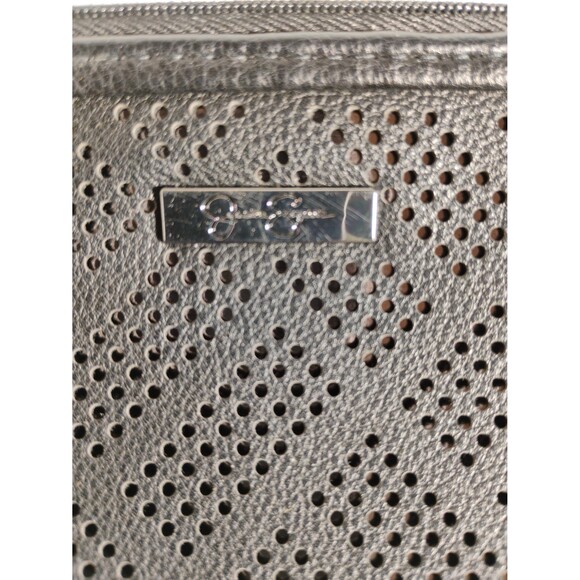 Jessica Simpson Black 2 Zipper Clutch Handbag - Picture 3 of 8